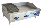 Comstock-Castle FHP36-24-1LB 36" Countertop Gas Griddle & Charbroiler Combo | 83,000 BTU