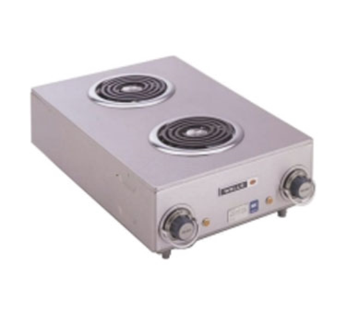 Wells H-115 2 Burner Coil Top Electric Hot Plate | 120 Volt