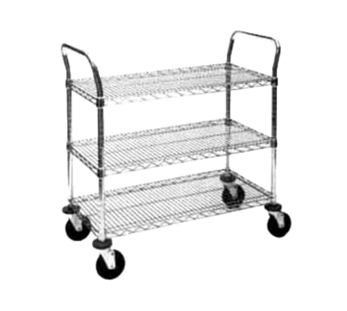 Metro MW711 3 Wire Shelves Utility Cart | 375 lb. Capacity