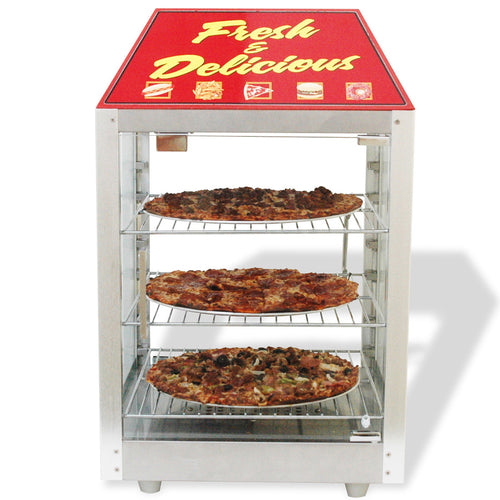 Winco 51040 Hot Food Display Case with Pass-Thru Doors | 16"W