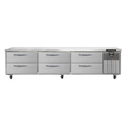 Continental D108GN 108" 6-Drawer Chef Base Refrigerator