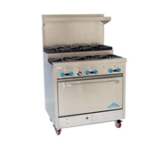 Comstock-Castle FSU330 36" Gas 6-Burner Step-Up Range w/ 31.5" Oven | 174,000 BTU