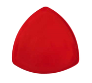 G.E.T. TP-12-RSP Red Sensation Red 12" Triangle Melamine Plate | Case of 12