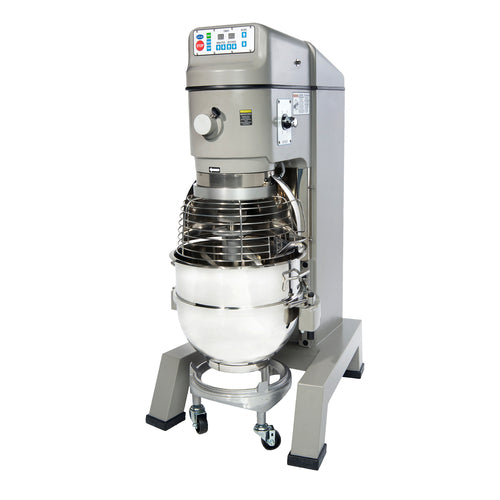 Globe SP62P-4 60 Qt. 4 Speed Planetary Floor Pizza Mixer w/ Bowl Guard | 3 HP