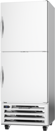 Beverage Air RI18HC-HS 28" 2-Solid Half Door Reach-In Refrigerator | 16.85 Cu. Ft.