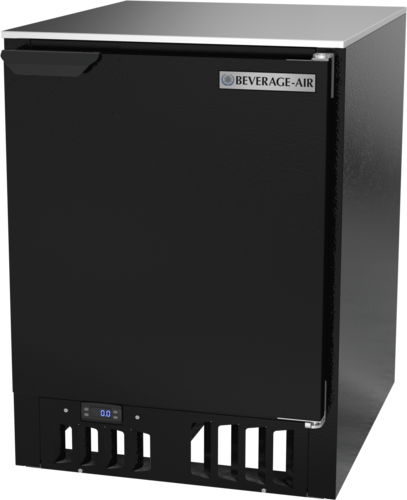 Beverage Air FLG24HC-1-B 24" 80-Mug Black Steel Glass and Plate Chiller