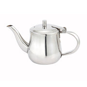 Winco GS-10 10 oz. Stainless Steel Gooseneck Teapot