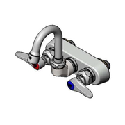 T&S Brass B-1146-01 4" Center Wall Mount Workboard Faucet w/ Gooseneck Spout