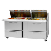 Turbo Air PST-72-30-D4-N Mega Top Sandwich / Salad Prep Table