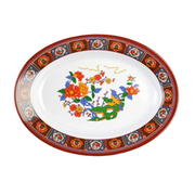 Thunder Group  2113TP Peacock 13"-x-9-3 /4" Deep Platter | Case of 12