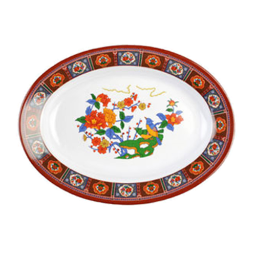 Thunder Group  2113TP Peacock 13"-x-9-3 /4" Deep Platter | Case of 12