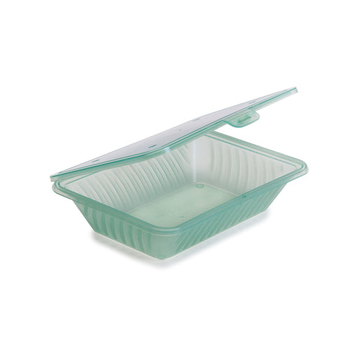 G.E.T. EC-18-JA Eco-Takeouts Jade 9 x 6-1/2" Reusable Plastic Take Out Containers | Case of 12
