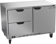Beverage Air UCRD48AHC-2 48" 1-Door 2-Drawer Undercounter Refrigerator | 13.9 Cu. Ft.