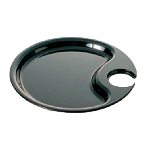 Thunder Group 10-1/2" Black Melamine Plate | Model No. RF7010B