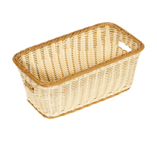 G.E.T. 16" x 9" Two-Tone Designer Polyweave Rectangular Basket | Model No. WB-1520-TT