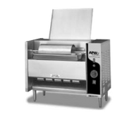 APW Wyott M-95-3 Thermostatic Vertical Conveyor Bun Toaster w/ Butter Spreader | 1300 Bun Halves/Hr.