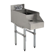 Advance Tabco CR-RS-18-X 18" x 26" Underbar Blender Station w/ Dump Sink & Swing Spout Faucet
