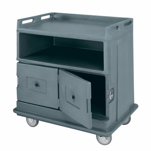 Cambro MDC24F Flat Top Insulated Beverage Service Cart | 2 Doors