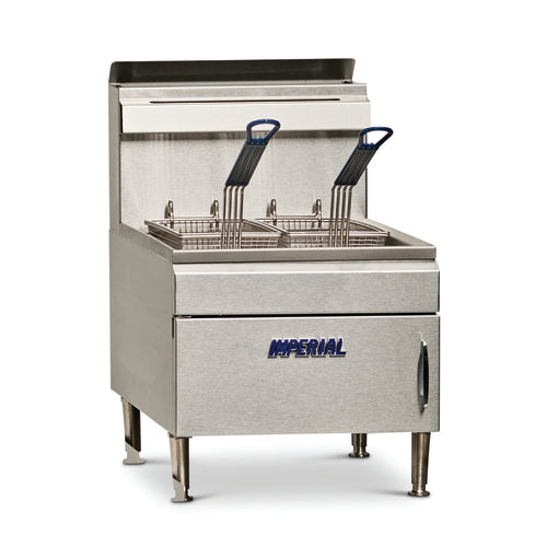 Imperial IFST-25 25 Lbs. Gas Countertop Deep Fryer | 70,000 BTU