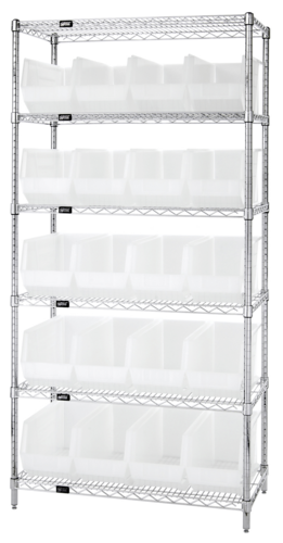 Quantum WR6-265CL Shelving Unit, Wire