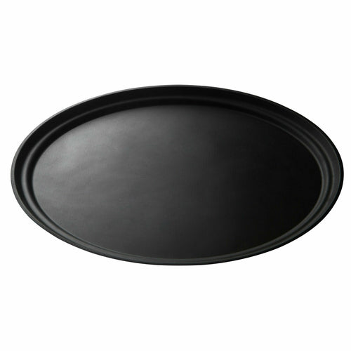 Cambro 2700CT Camtread Non-Skid Fiberglass Oval Serving Tray | 22" x 26-7/8"