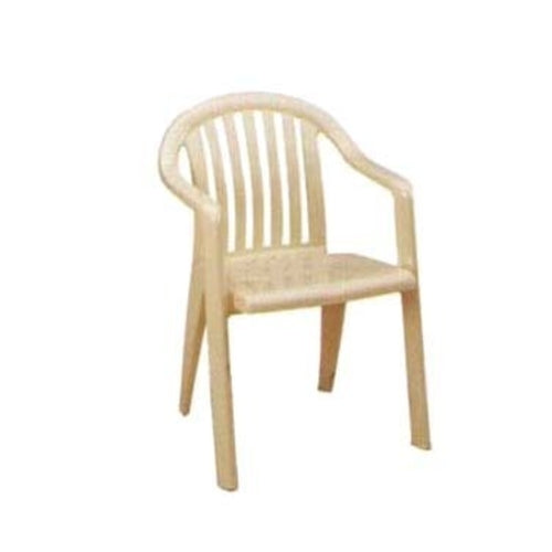 Grosfillex US282366 Miami Lowback Stacking Outdoor Armchair | Sandstone
