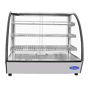 Atosa CHDC-44 28" Countertop Curved Glass Heated Display Case | 4.4 Cu. Ft.
