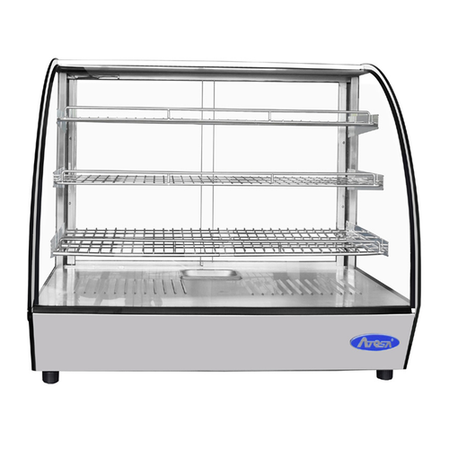 Atosa CHDC-44 28" Countertop Curved Glass Heated Display Case | 4.4 Cu. Ft.