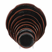 Thunder Group 1810TM Tenmoku 10 1/2" Lotus Shape Plate | Case of 12