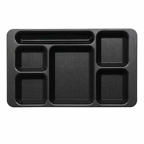 Cambro 1596CW Camwear 6 Compartment Eco-safe Tray | 9" x 15"
