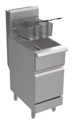 Serv-Ware SGF-40L-SA Full Pot Floor Model Gas Fryer