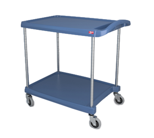 Metro MY2030-24 2 Shelf Plastic Utility Cart | 300 lb. Capacity