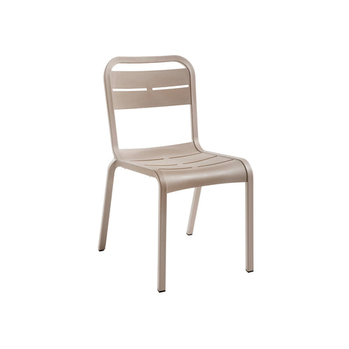 Grosfillex UT110181 Cannes Stacking Outdoor Chair | French Taupe