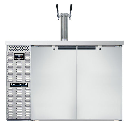 Continental KC50N Black Enamel Draft Beer Keg Cooler | 2 Kegs