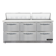 Continental Refrigerator D72N18-FB-D Refrigerated Counter, Sandwich / Salad Unit