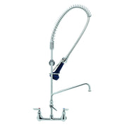 T&S Brass B-0133-A10-B08 EasyInstall 8" Center Wall Mount Pre-Rinse Faucet w/ 10" Nozzle