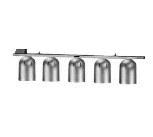 Nemco 6006-5 5 Bulb Track Mount Infrared Heat Lamp | 1,250 Watts
