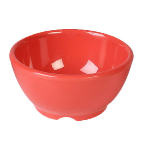 Thunder Group CR5804RD 4 5/8" Soup Bowl, Orange 10 oz. | Case of 12