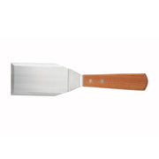Winco TN719 6" x 3" Stainless Steel Turner w/ Wood Handle
