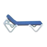 Grosfillex US910106 Nautical Stacking Outdoor Chaise | Blue