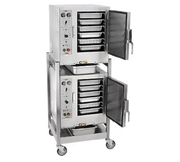 AccuTemp S62403D110 DBL Steam&Hold 12 Pan Electric Floor Model Convection Steamer | 240V