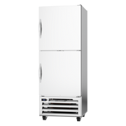 Beverage Air RID18HC-HS 28" 4-Solid Half Door Pass Thru Refrigerator | 18.38 Cu. Ft.