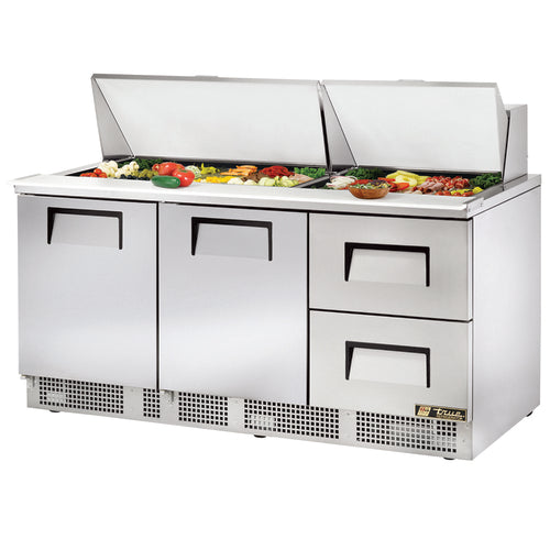 True Mfg. TFP-72-30M-D-2 Mega Top Sandwich / Salad Prep Table