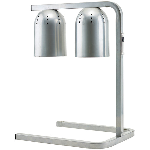 Winco EHL-2C 3-Position Electric Steel Tubing Heat Lamp | Gray