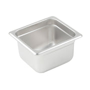 Winco SPJL-604 1/6 Size Stainless Steel Steam Table Pan | 4" Deep