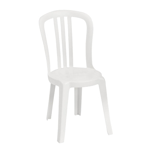 Grosfillex US495504 Miami Bistro Outdoor Chair | White