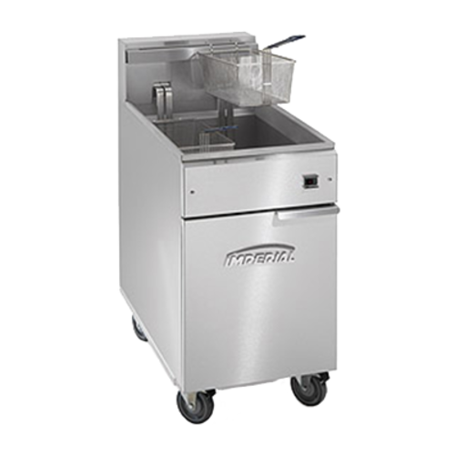 Imperial IFS-75-EU 75 Lbs. Electric Floor Model Full Pot Deep Fryer | 18 kW