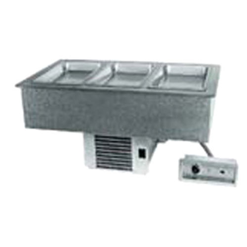 Delfield N8643P 3-Pan Drop-In Hot/Cold Food Well | 1/4 HP