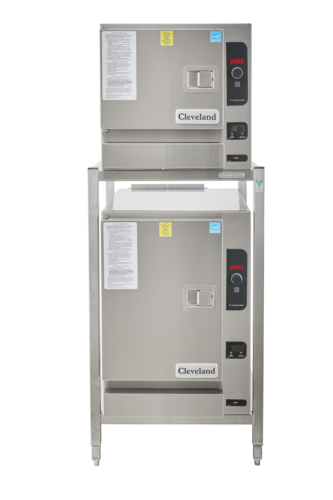 Cleveland SteamChef (2) 22CGT63.1 9 Pan Double Deck Boilerless Gas Steamer | (2) 32,000 BTU