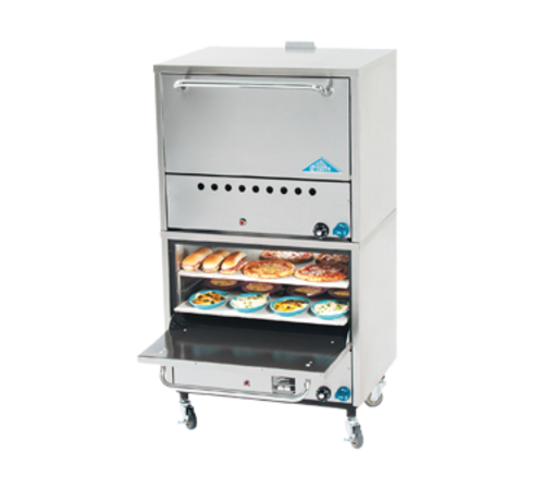 Comstock-Castle 2PO31 31.5" Gas Countertop Double Stacked Pizza Oven | 60,000 BTU